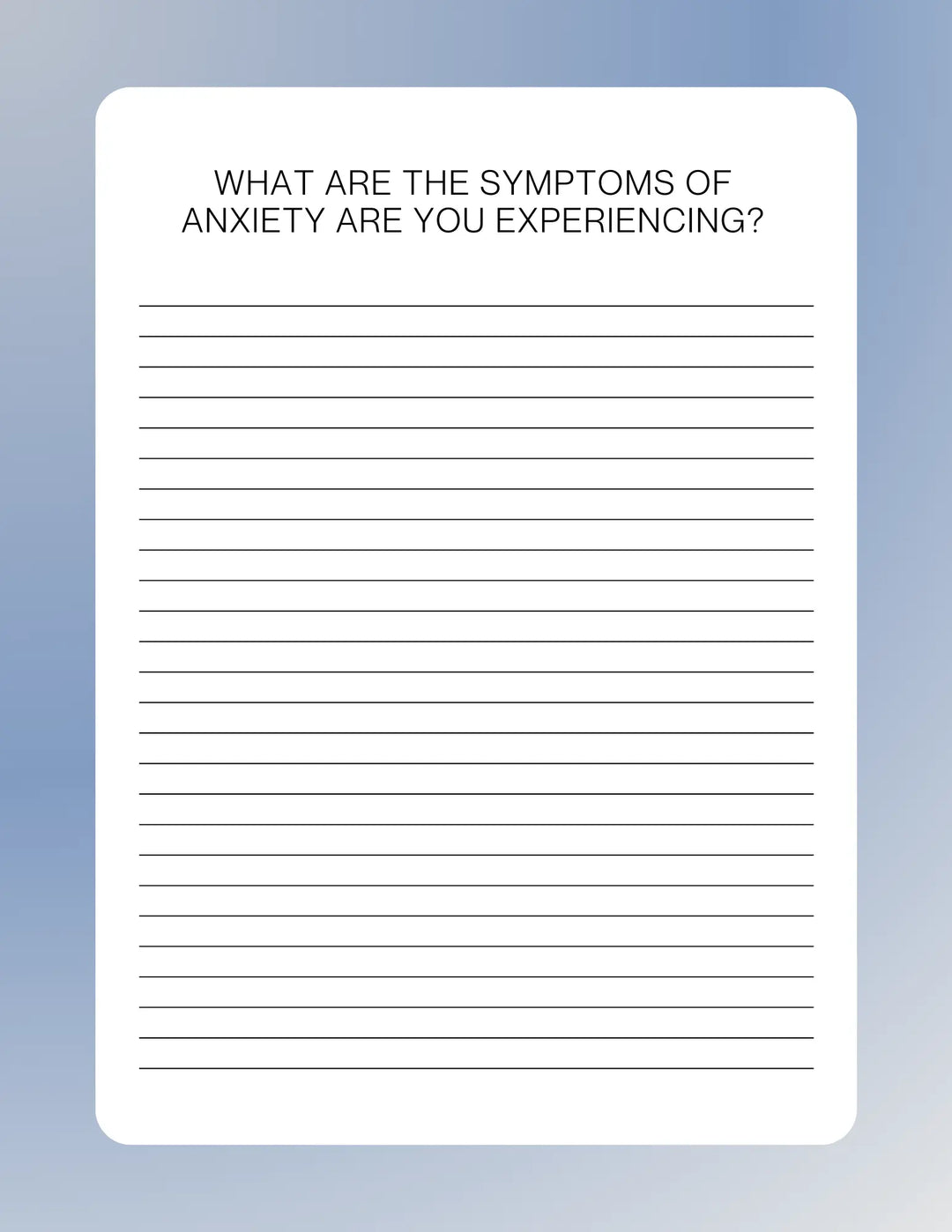 Anxiety Journal | Natural Anxiety Relief | Breathe Into Peace