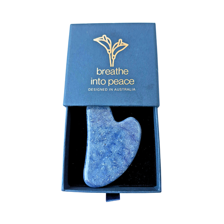 Gua Sha Amethyst or Blue Sodalite